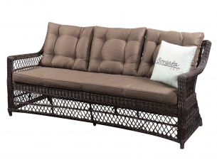 Диван 3-х PROVENCE brown из экоротанга